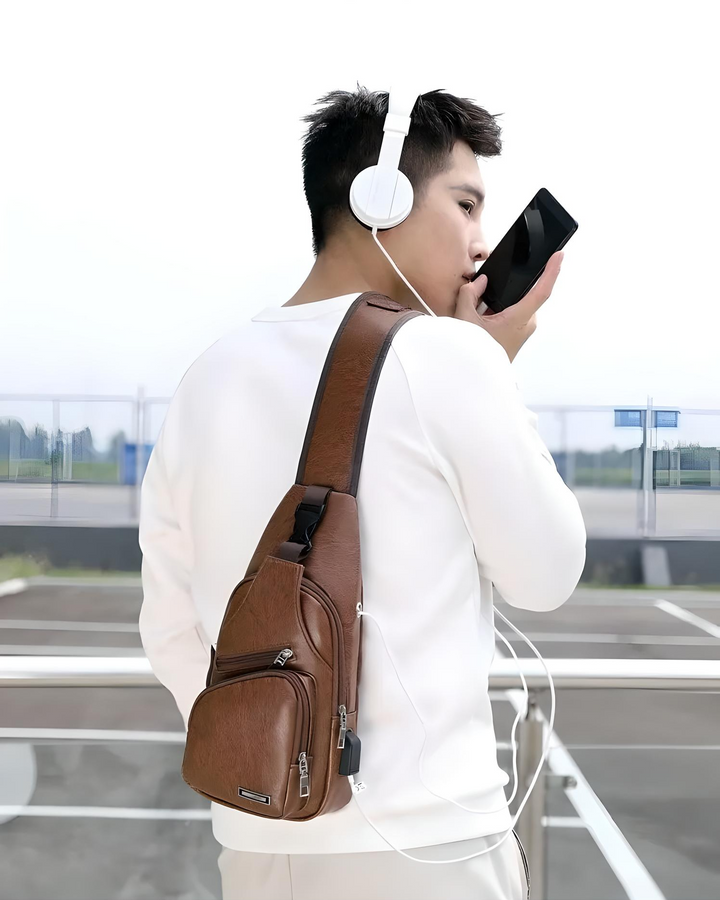 Classy Leather Anti-Theft Crossbody Bag 6