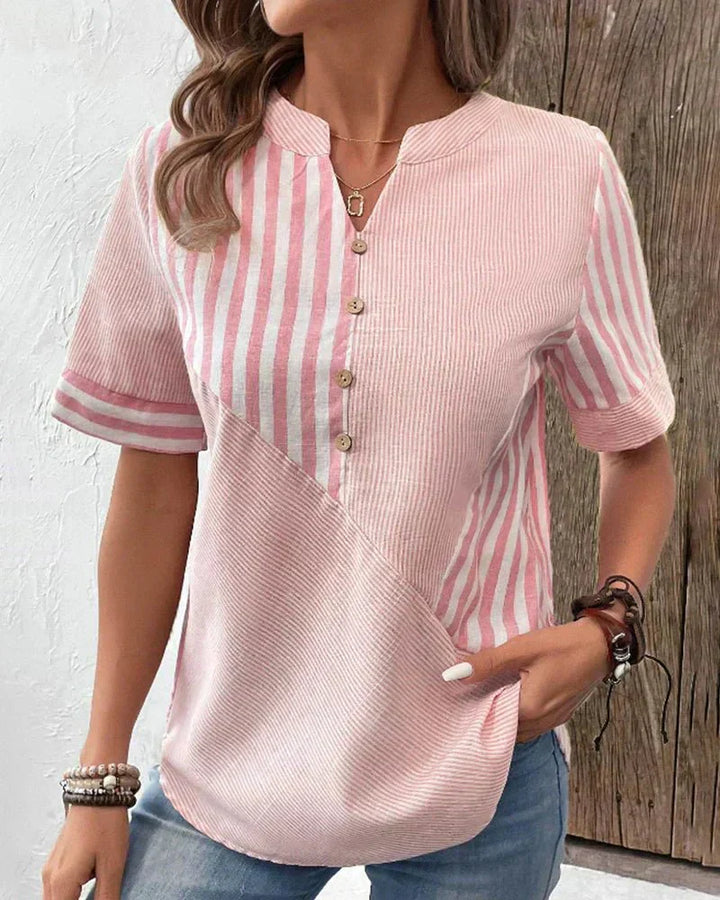 Women's Striped Soft Blouse