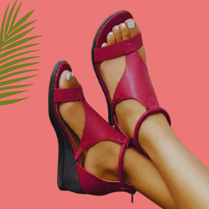 Rosie | Women's Leather Walking Sandals Adjustable Strap