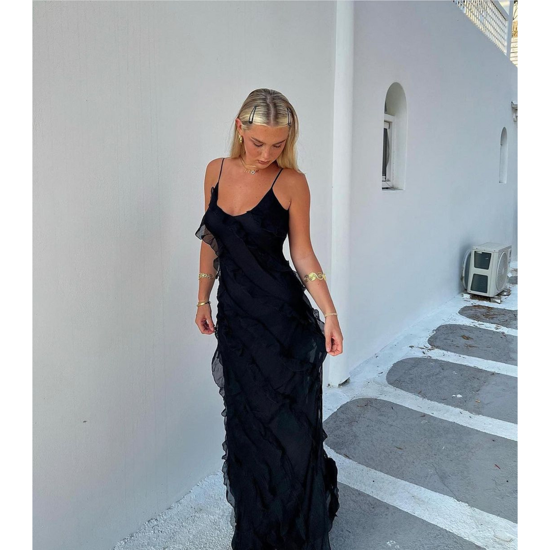 Ruffled Maxi Dress For Women