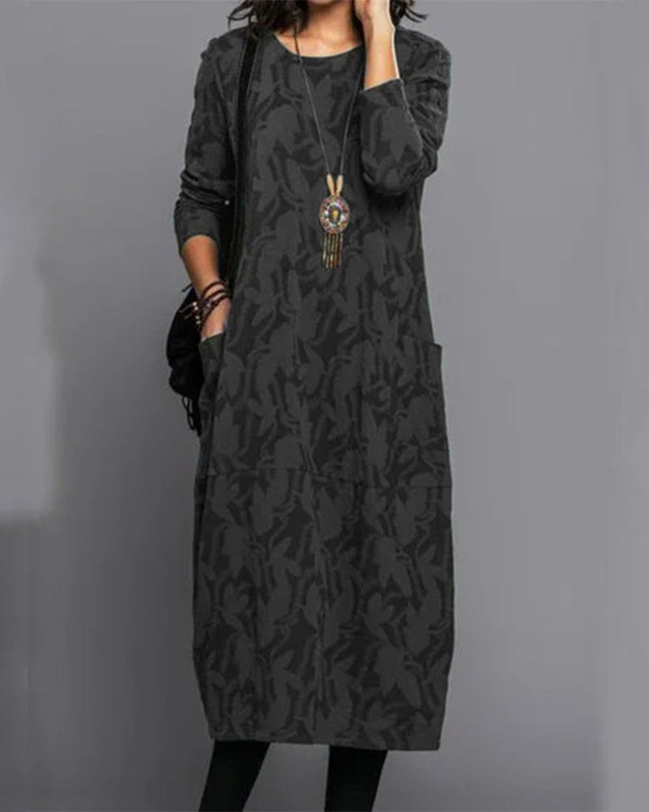 Adel - long -sleeved pocket dress with pressure 2