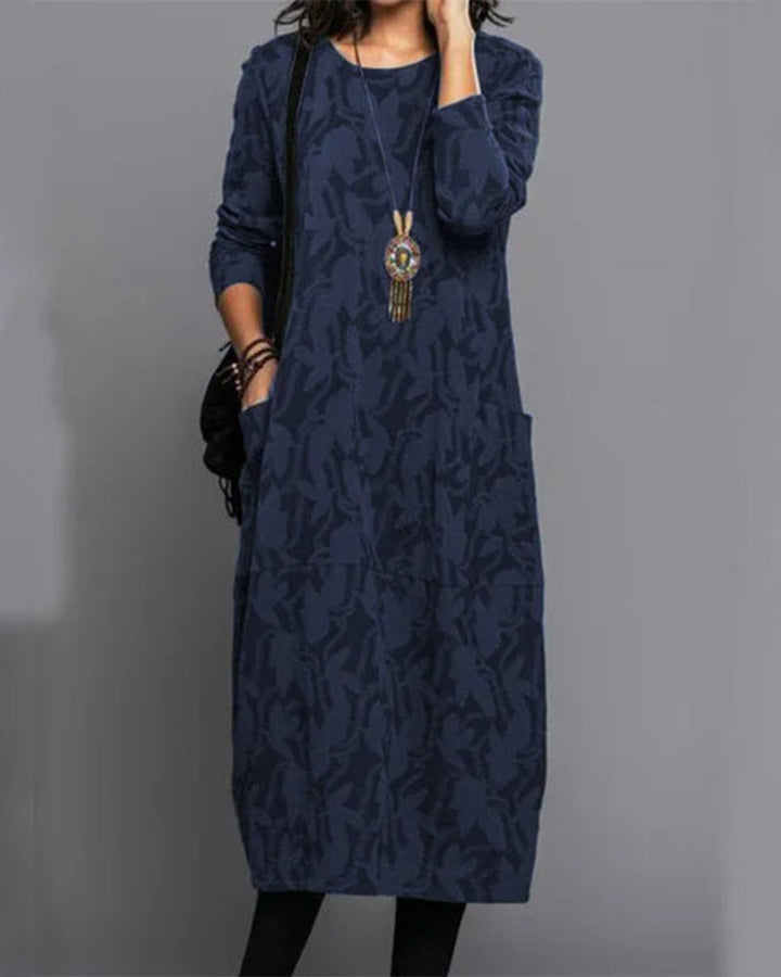 Adel - long -sleeved pocket dress with pressure 3