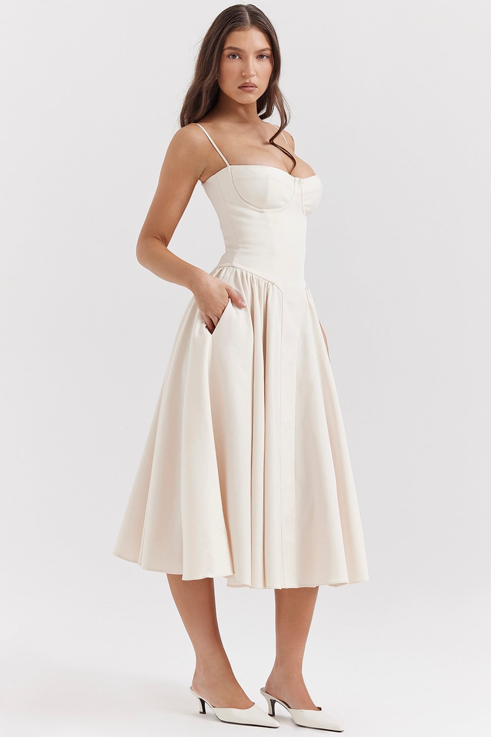 Women's Evening Wedding Midi Dress