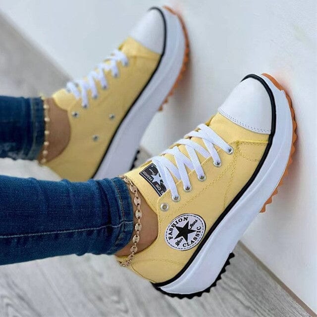 Megan | Women's Chunky Sneakers Lace Up Casual