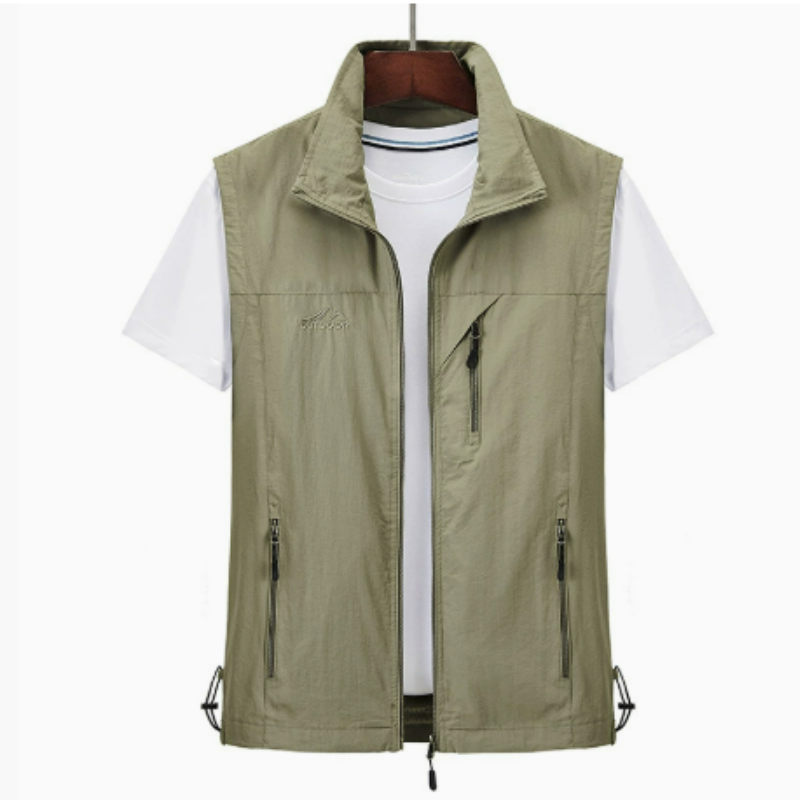 Men’s Sleeveless Outdoor Vest | Zipper