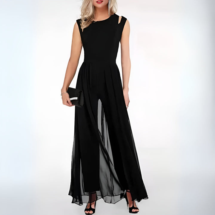 Women’s Sleeveless Jumpsuit with Wide Leg | Summer
