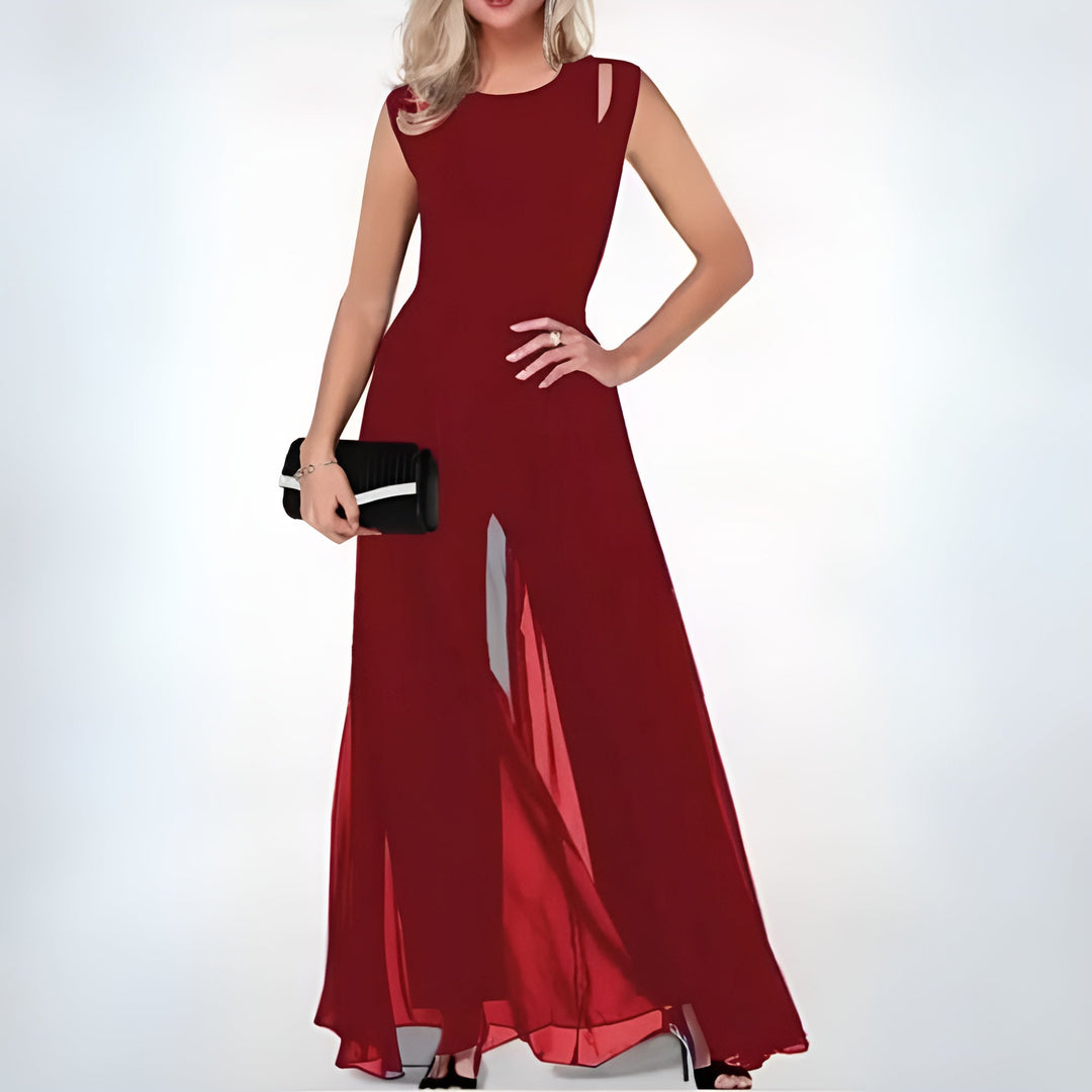Women’s Sleeveless Jumpsuit with Wide Leg | Summer