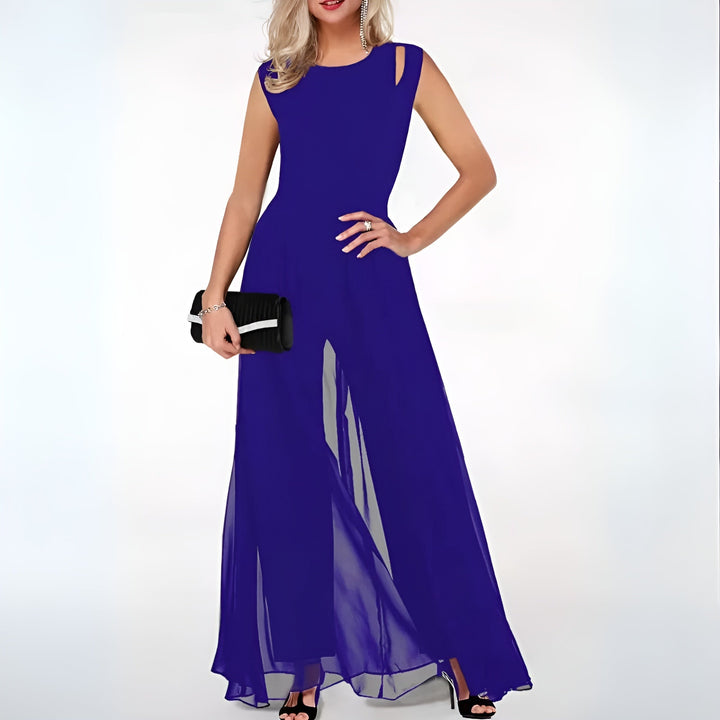 Women’s Sleeveless Jumpsuit with Wide Leg | Summer