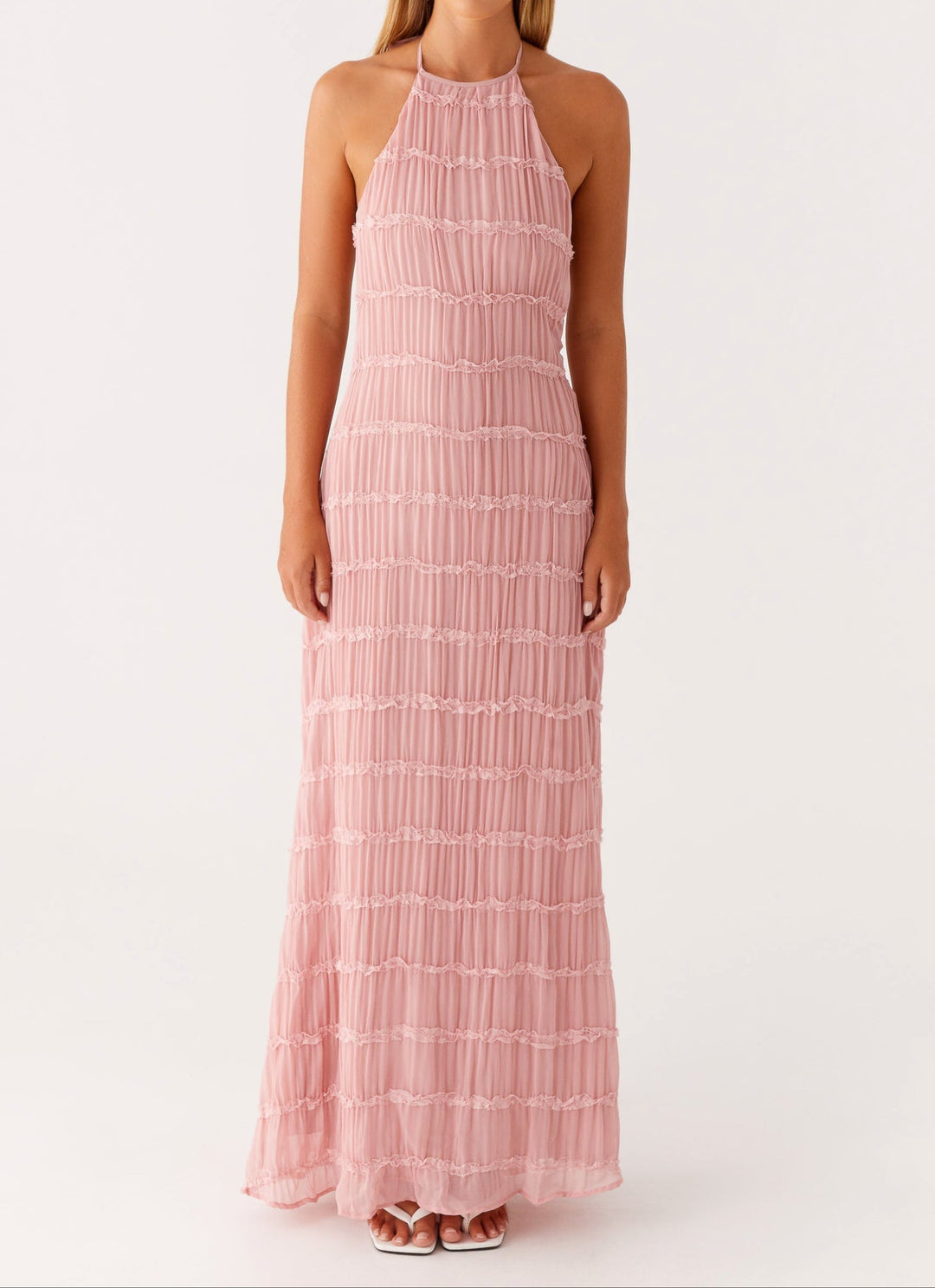 Women's Refined Halter Maxi Dress