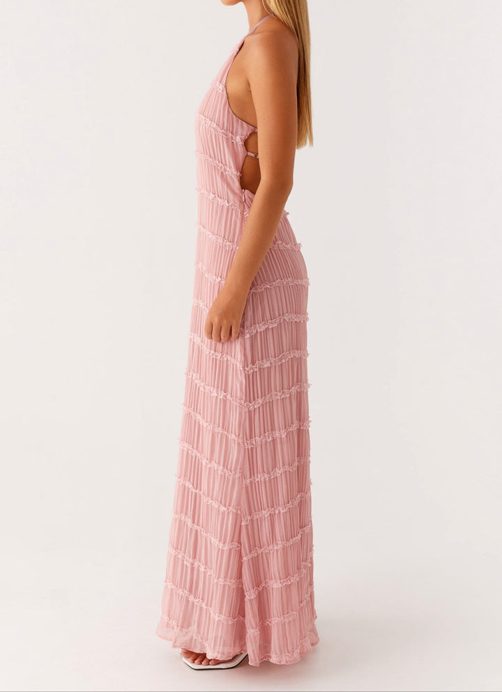 Women's Refined Halter Maxi Dress