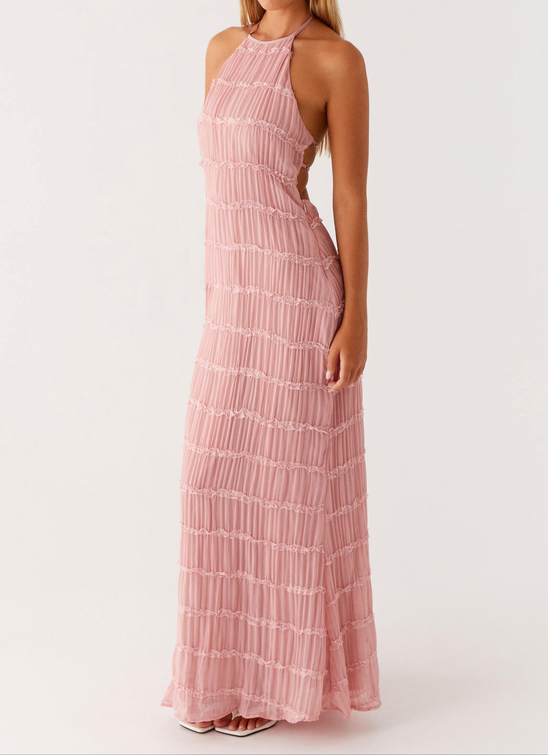 Women's Refined Halter Maxi Dress