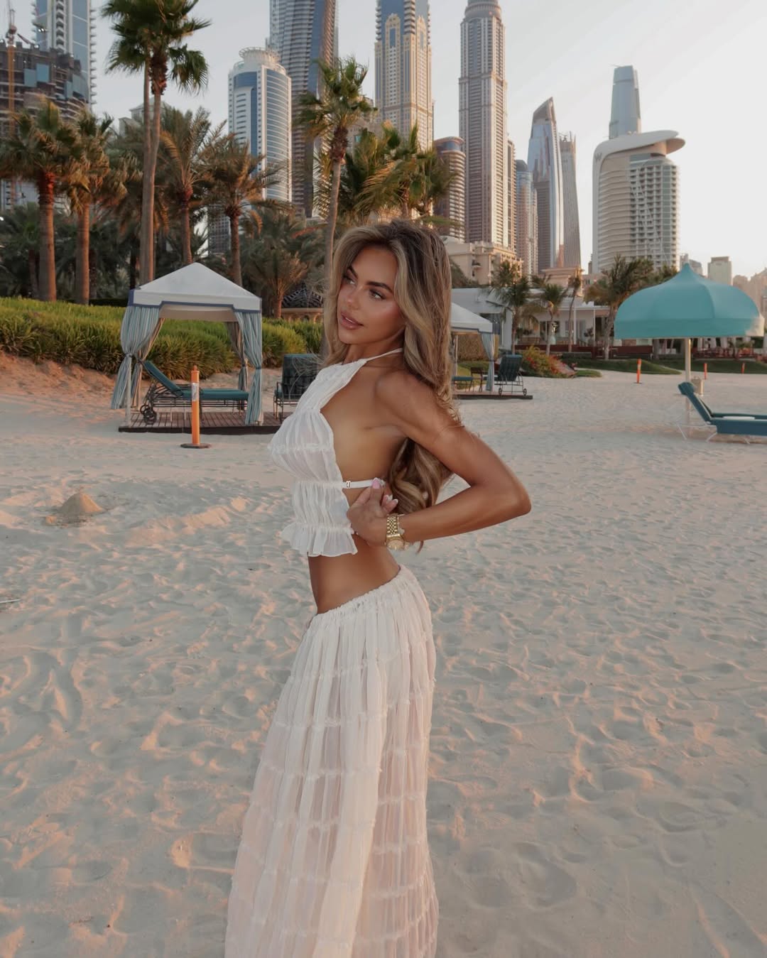 Bohemian Ruffle Two-Piece Set for Women | Sculpted Summer Glow