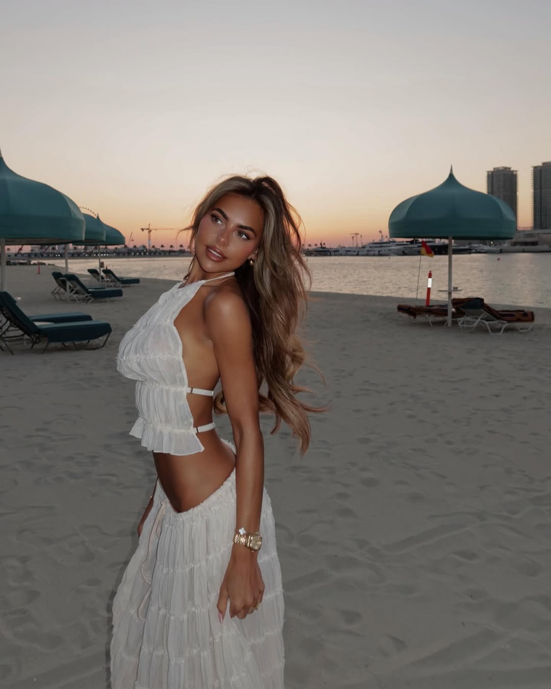 Bohemian Ruffle Two-Piece Set for Women | Sculpted Summer Glow