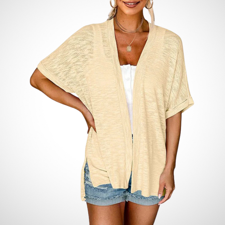 Women's Flowy Short Sleeve Cardigan