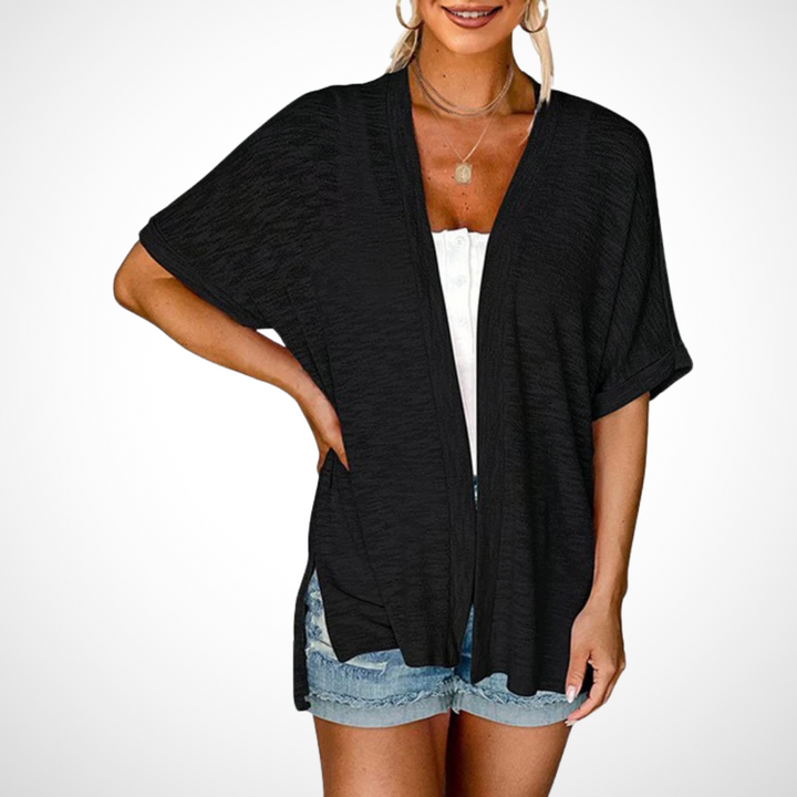 Women's Flowy Short Sleeve Cardigan