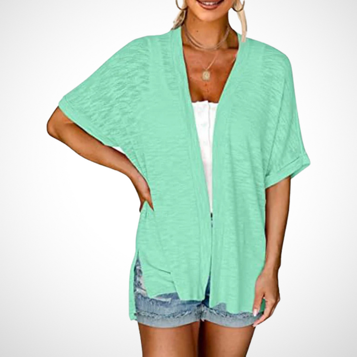 Women's Flowy Short Sleeve Cardigan