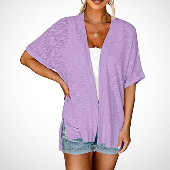 Women's Flowy Short Sleeve Cardigan