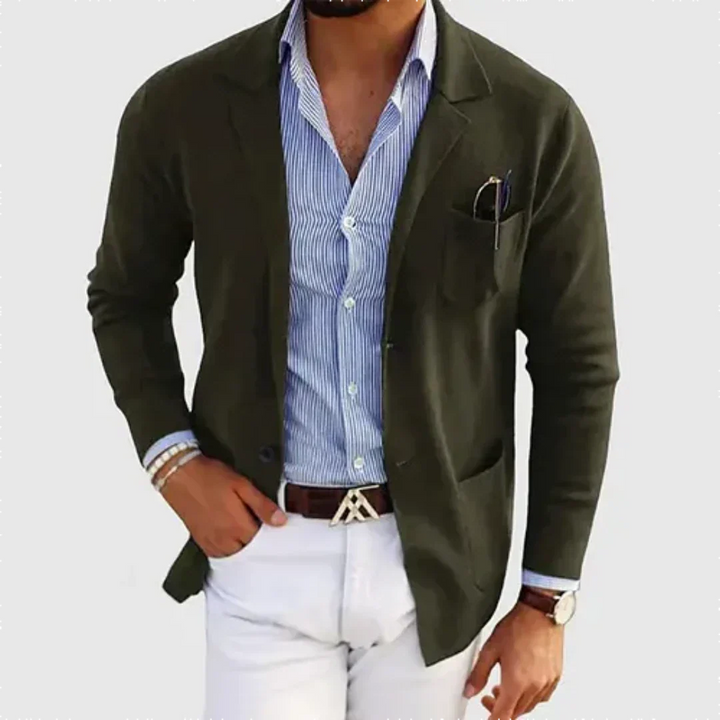 Casual Work Blazer with Relaxed Cut for Men