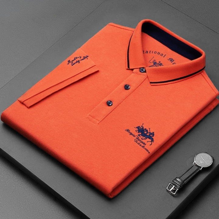 Casual polo shirt with buttons for men | Short -arm 10
