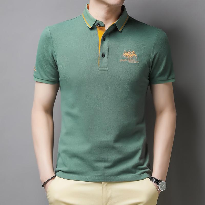 Casual polo shirt with buttons for men | Short -arm 7