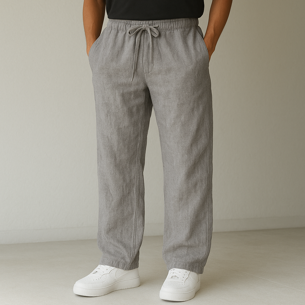 Relaxed Drawstring Pants for Men