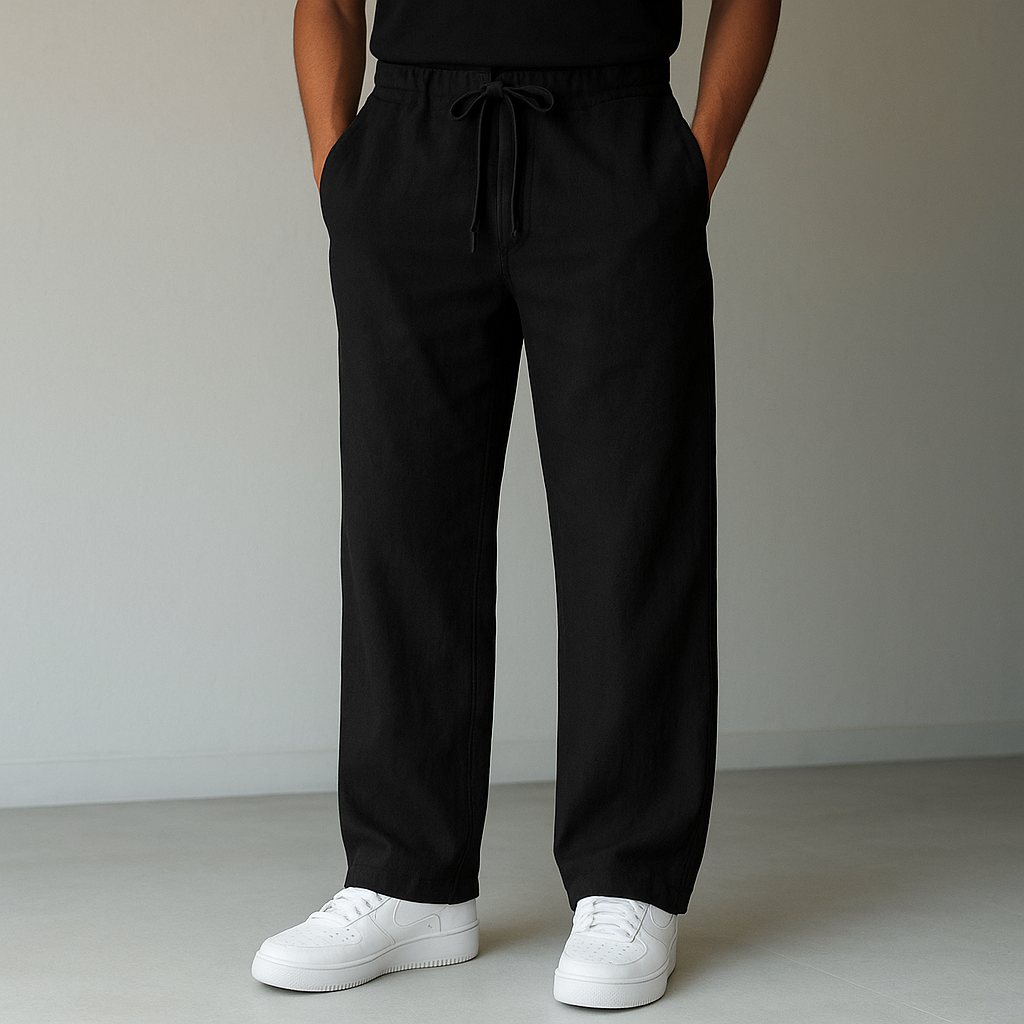 Relaxed Drawstring Pants for Men