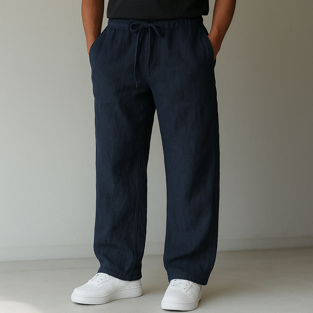 Relaxed Drawstring Pants for Men