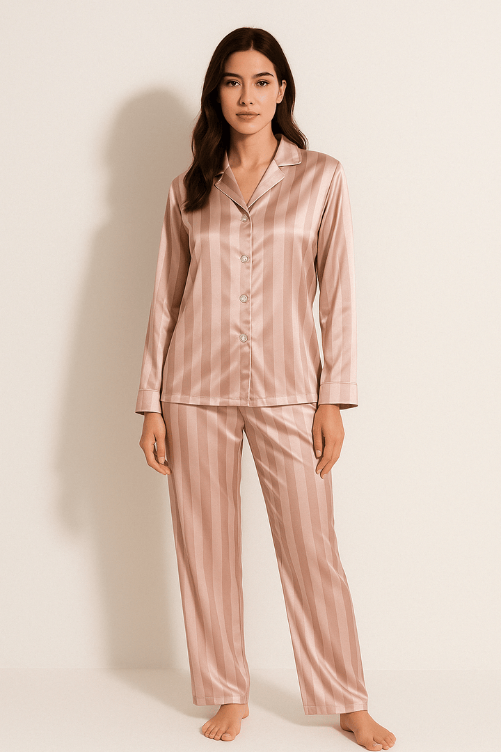 Women’s Striped Pajama Set | Long Sleeve Sleepwear