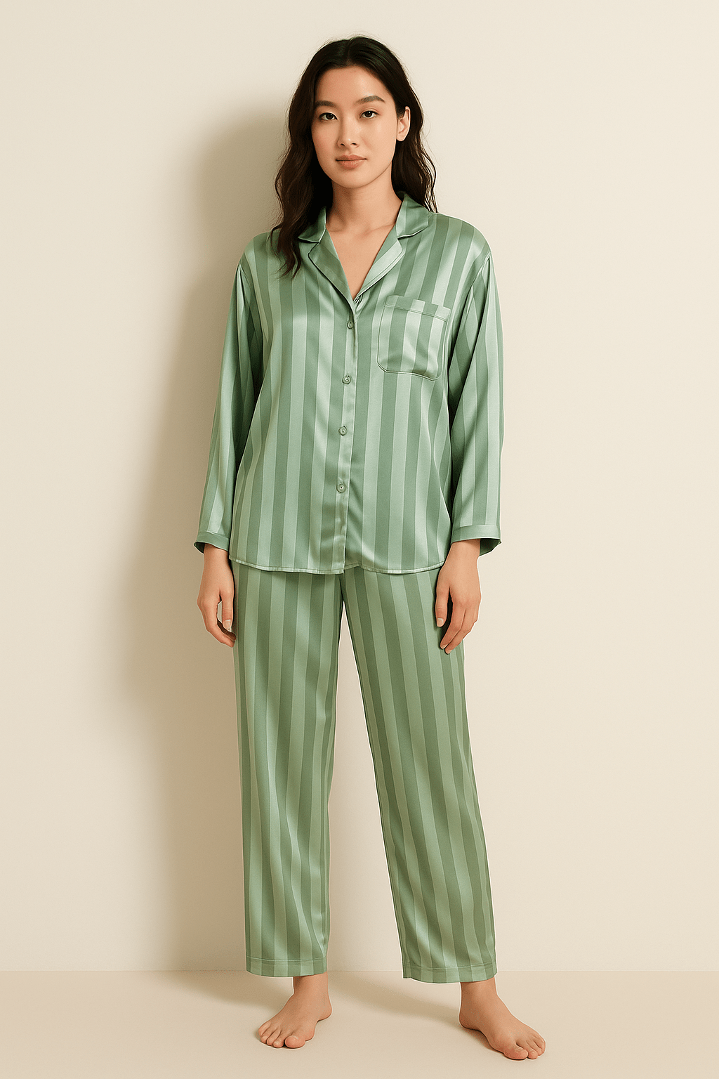Women’s Striped Pajama Set | Long Sleeve Sleepwear
