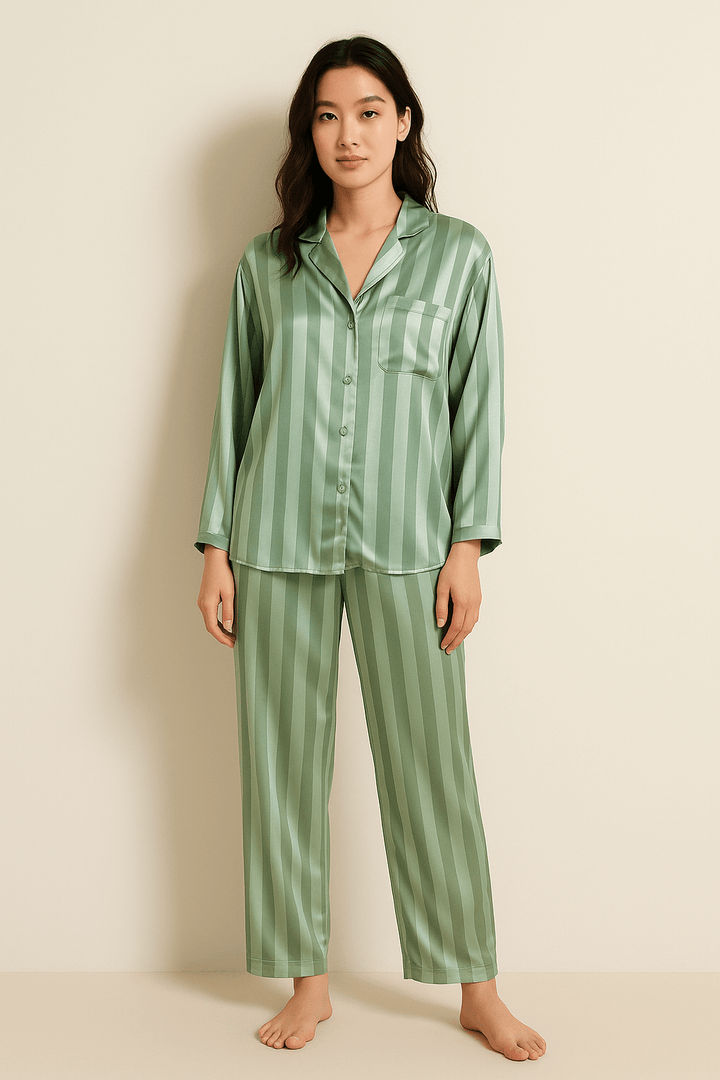 Women’s Striped Pajama Set | Long Sleeve Sleepwear