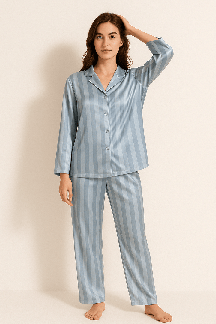 Women’s Striped Pajama Set | Long Sleeve Sleepwear