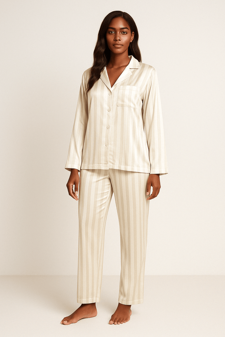 Women’s Striped Pajama Set | Long Sleeve Sleepwear
