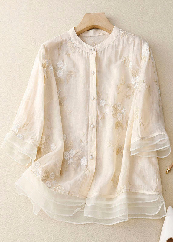 Women's Floral Accent Chic Blouse
