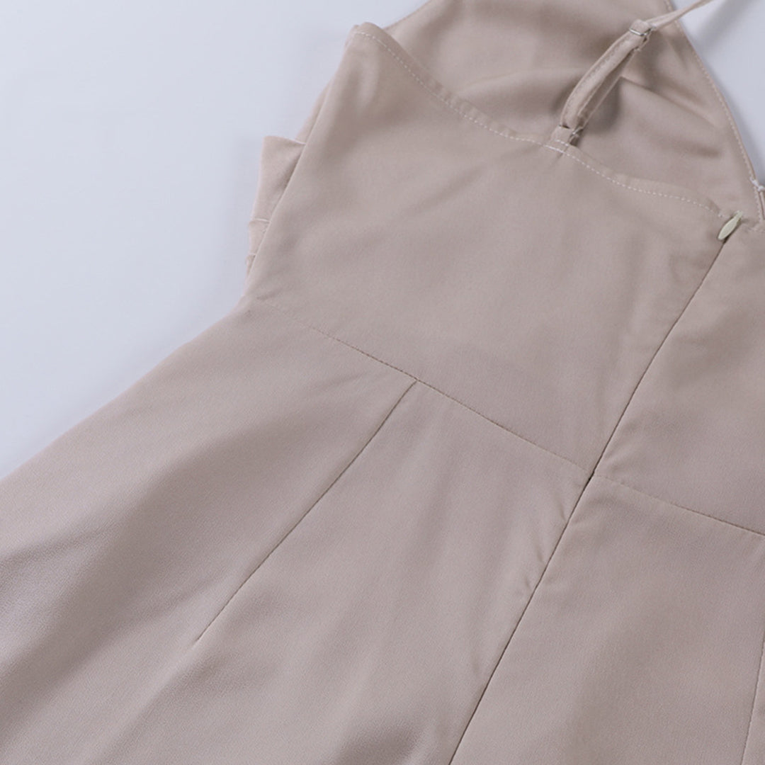 Women's Evening Cross-Neck Maxi Dress
