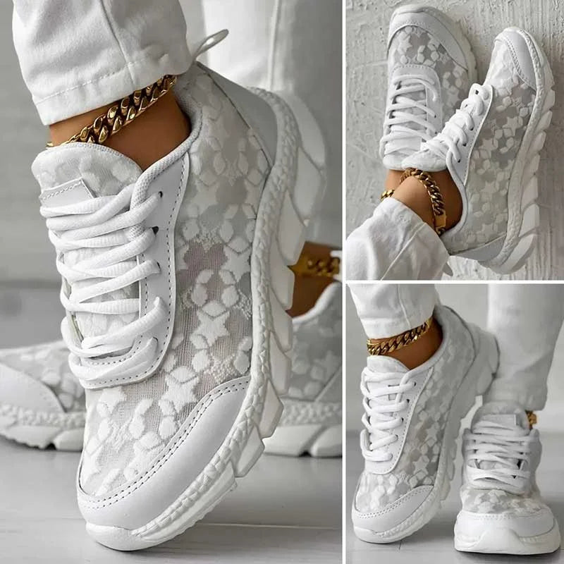 Comfortable orthopedic sneakers from mesh 0