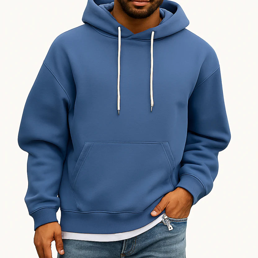 Casual Winter Hoodie with Relaxed Fit for Men