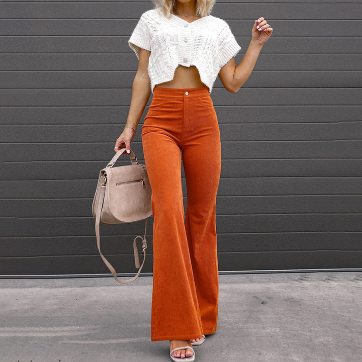 Women’s High Waist Bellbottom Pants | Vintage Style
