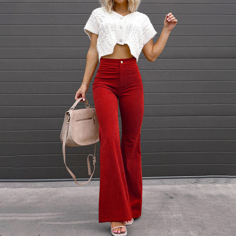 Women’s High Waist Bellbottom Pants | Vintage Style