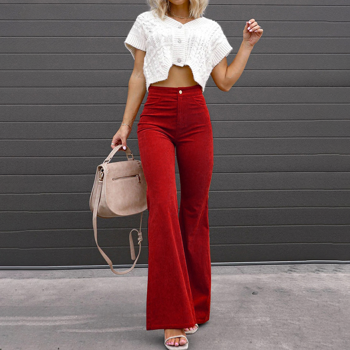 Women’s High Waist Bellbottom Pants | Vintage Style