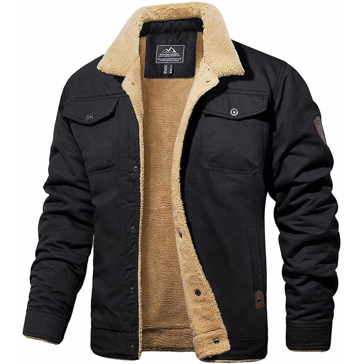 Winter Jacket Sherpa Lined Casual Men