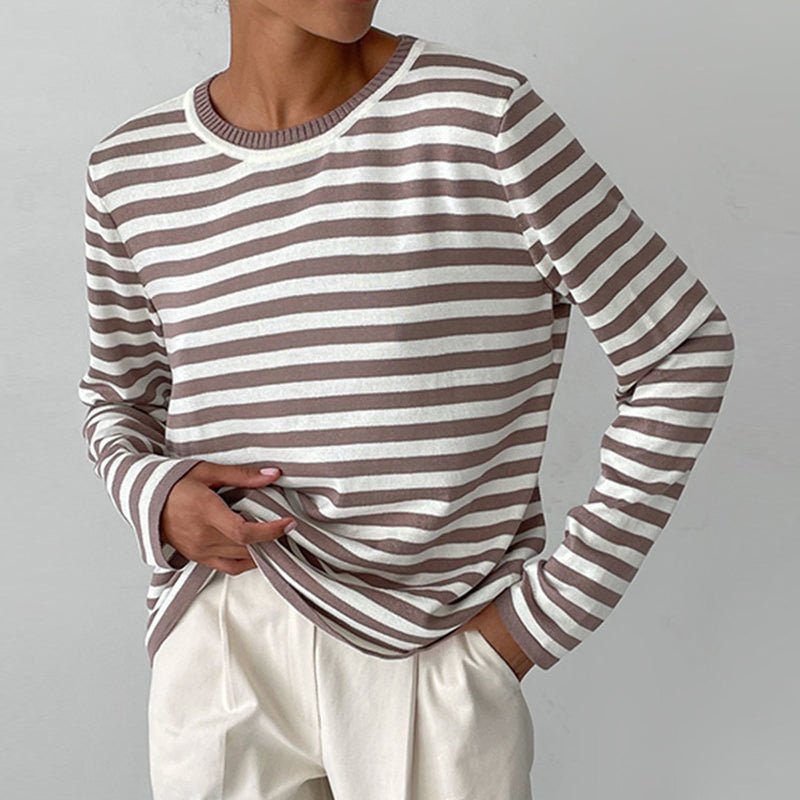 Women’s Striped Sweater | Modern Casual