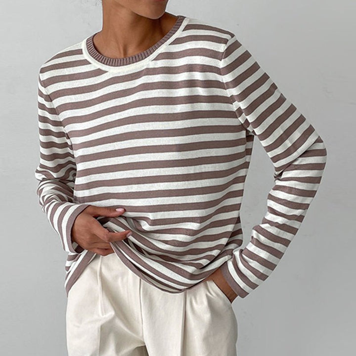 Women’s Striped Sweater | Modern Casual