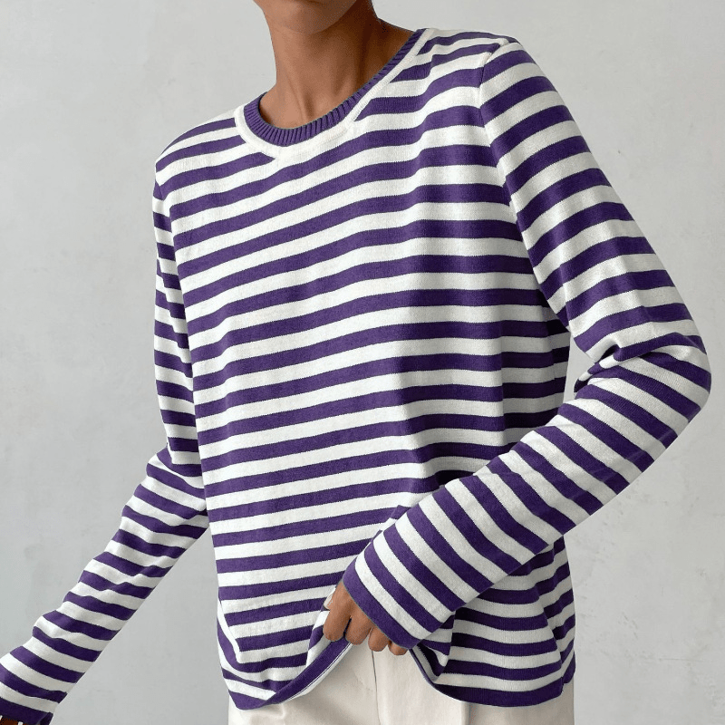 Women’s Striped Sweater | Modern Casual