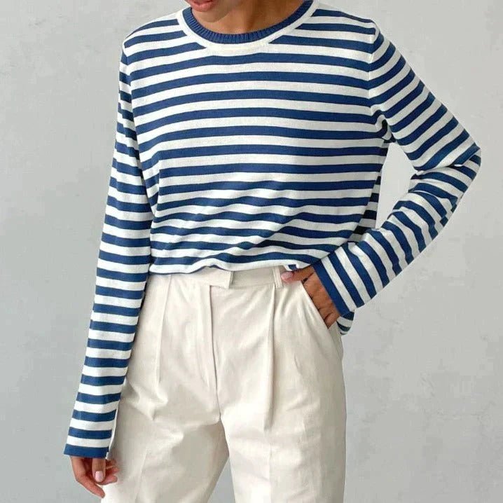 Women’s Striped Sweater | Modern Casual