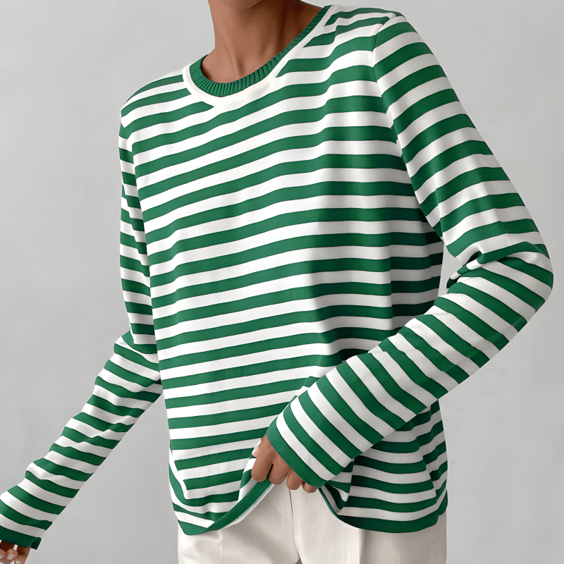 Women’s Striped Sweater | Modern Casual