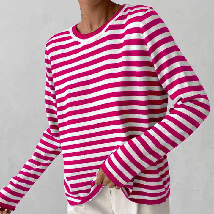 Women’s Striped Sweater | Modern Casual