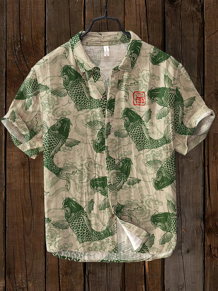 Men’s Printed Short Sleeve Shirt | Casual Summer Style