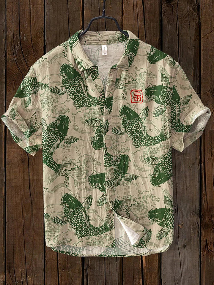 Men’s Printed Short Sleeve Shirt | Casual Summer Style