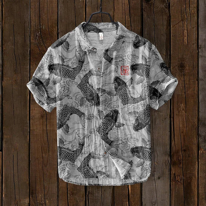 Men’s Printed Short Sleeve Shirt | Casual Summer Style