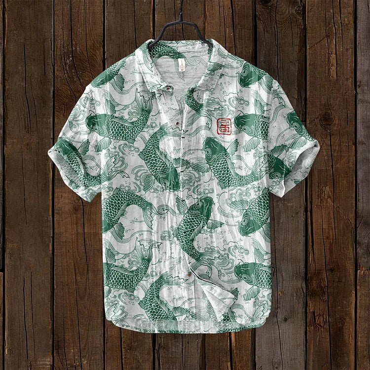 Men’s Printed Short Sleeve Shirt | Casual Summer Style